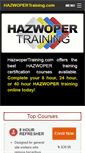 Mobile Screenshot of hazwopertraining.com