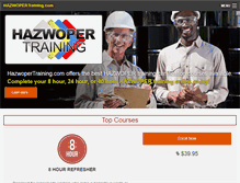 Tablet Screenshot of hazwopertraining.com